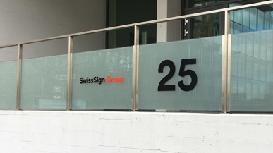 Aussenansicht des SwissSign Gebäude